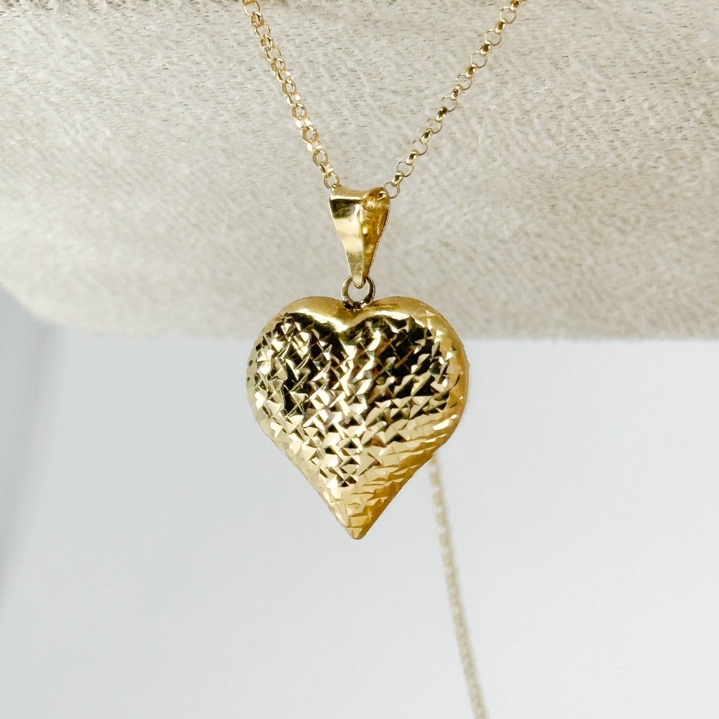 Dije Heart Bombé Facetado