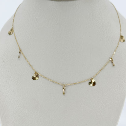 Choker Llaves & Corazones Brillantes 18k