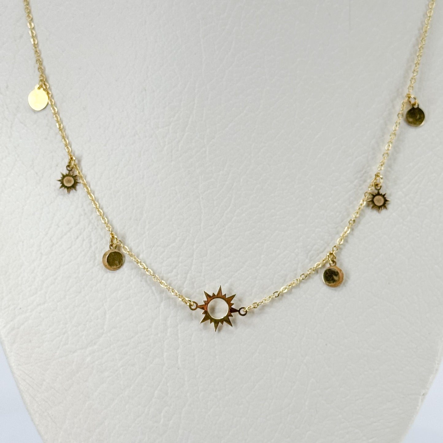 Choker Sol & Lunas Doradas 18k