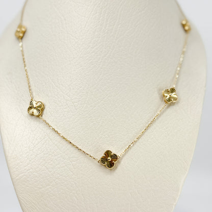 Collar “Trébol Dorado de Fortuna”