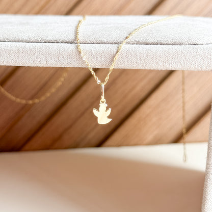 Dije Ángel de la Guarda en Oro 18k
