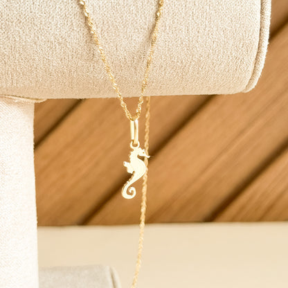 Dije Caballito de Mar en Oro 18k