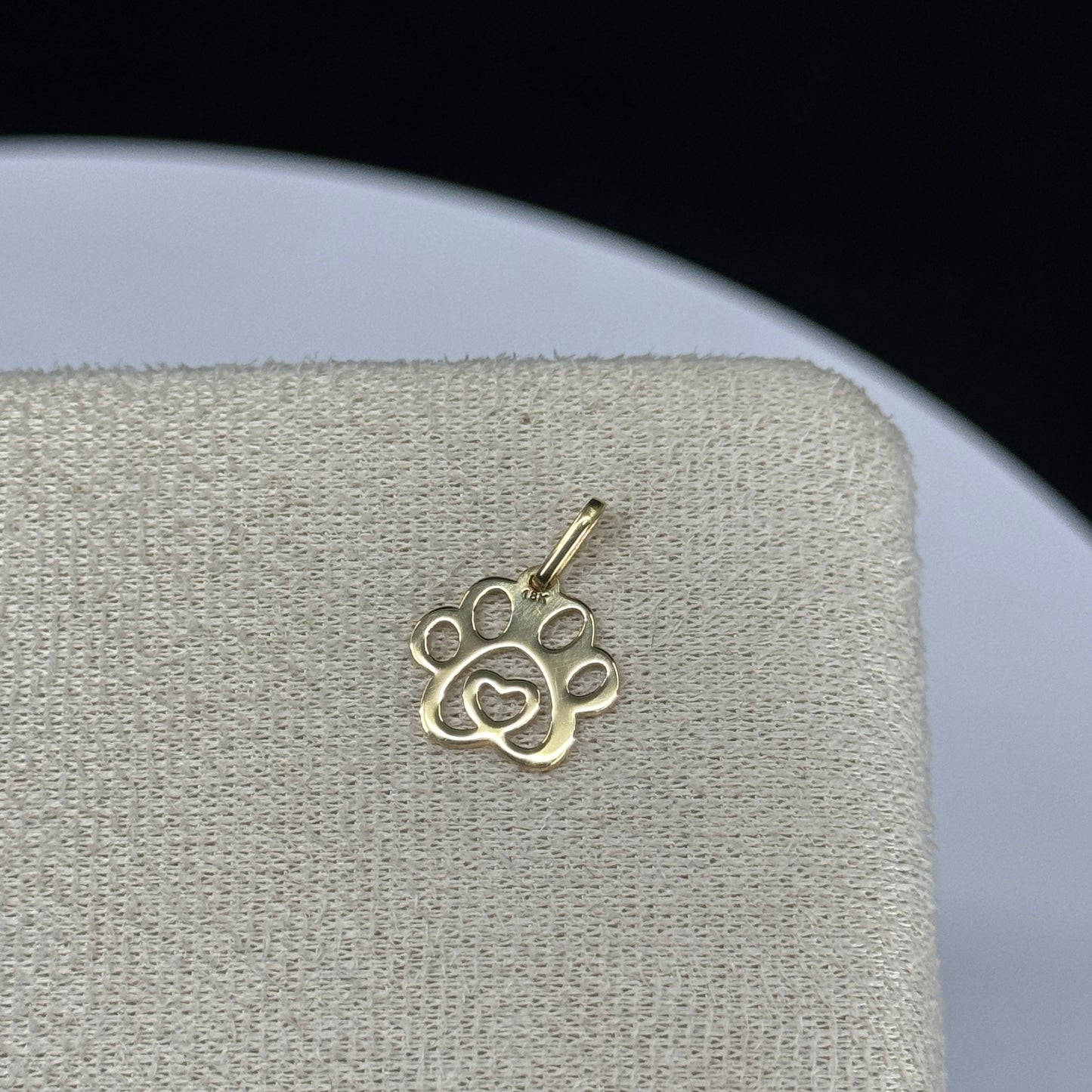 Dije Huellita de Amor en Oro 18K