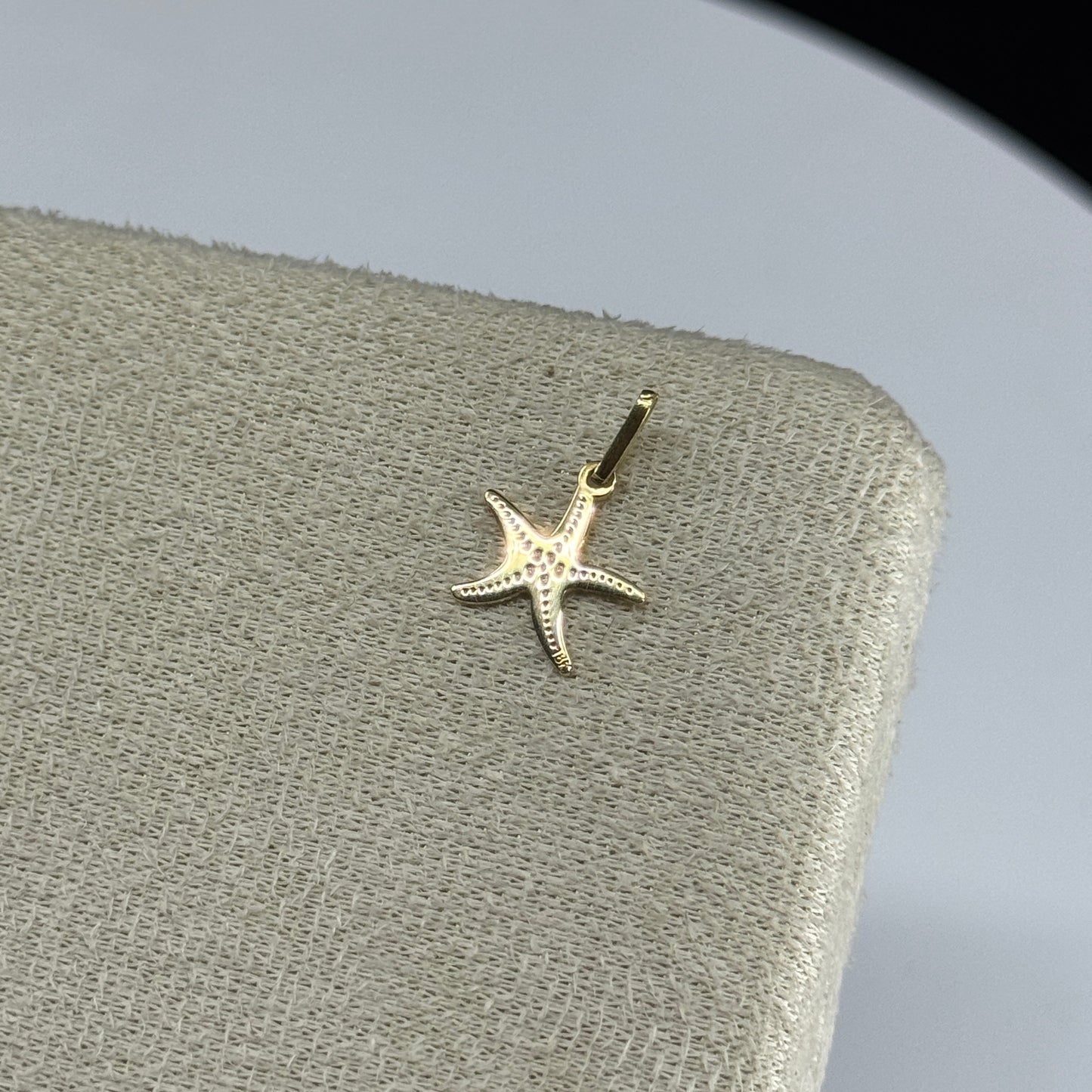 Dije Placa Estrella de Mar en Oro 18K