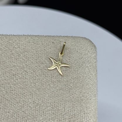 Dije Placa Estrella de Mar en Oro 18K