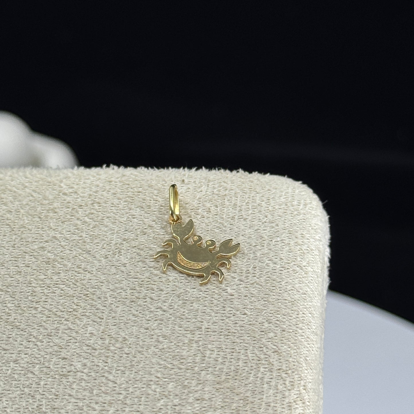 Dije Placa Cangrejo Marino en Oro 18K