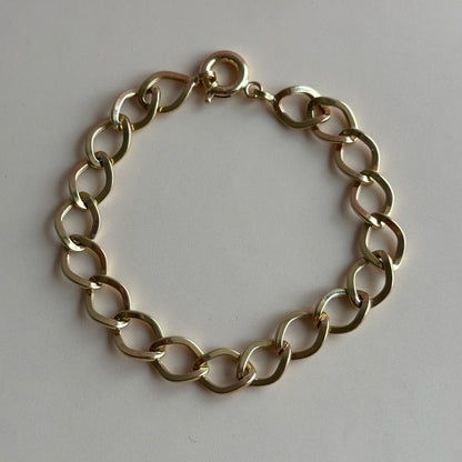 Pulsera Eslabones Ovalados Oro 18K
