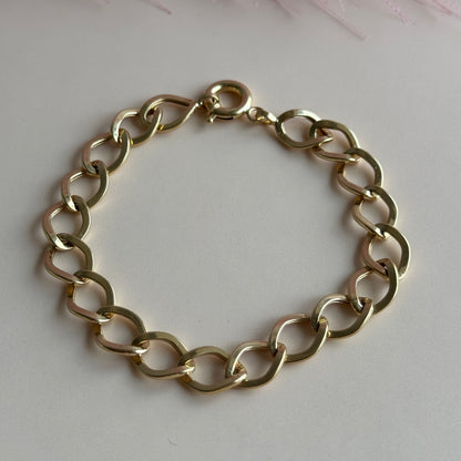 Pulsera Eslabones Ovalados Oro 18K
