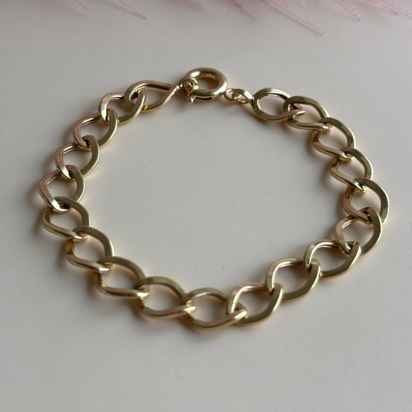 Pulsera Eslabones Ovalados Oro 18K