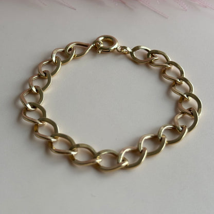 Pulsera Eslabones Ovalados Oro 18K