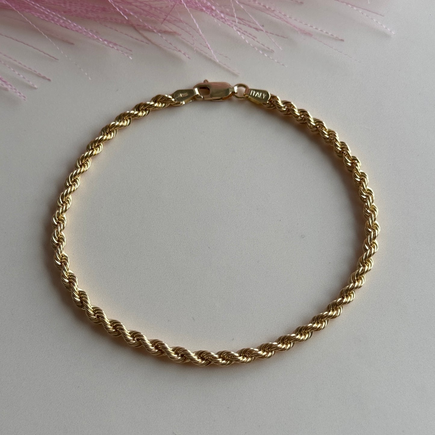 Pulsera Cordón Clásico Oro 18K