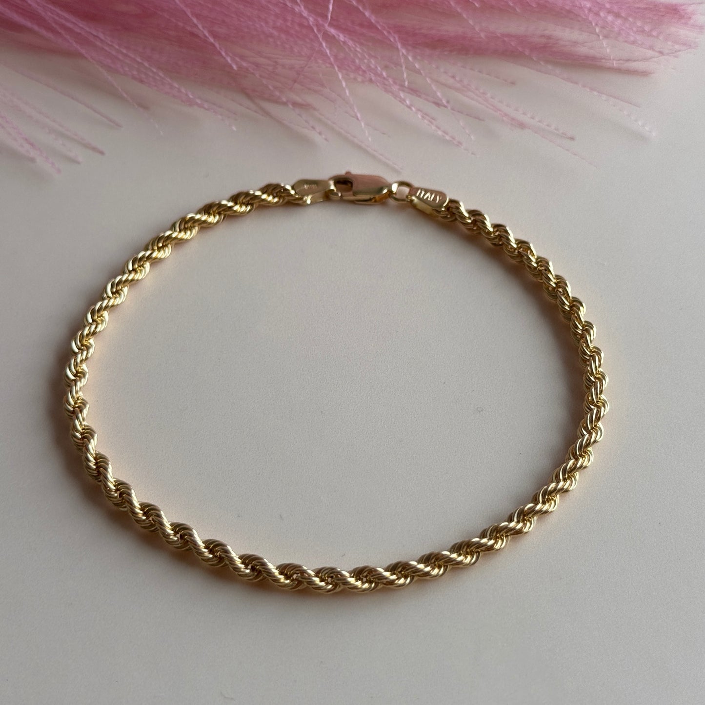 Pulsera Cordón Clásico Oro 18K