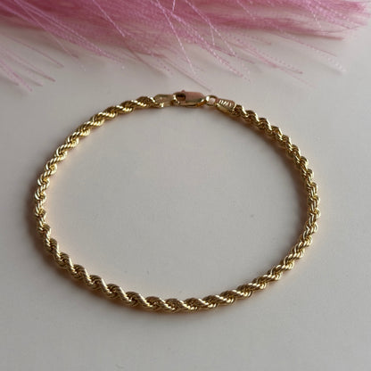Pulsera Cordón Clásico Oro 18K