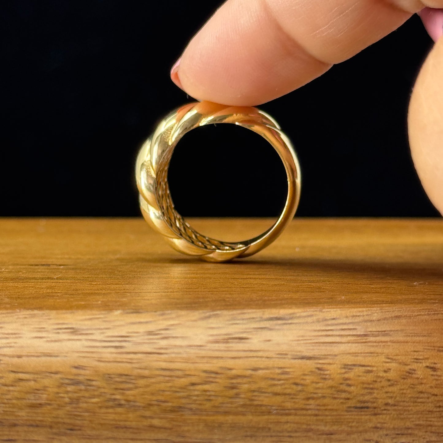 Anillo Trenzado Clásico Oro 18K