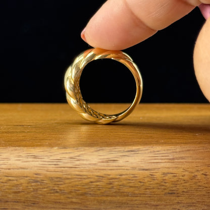 Anillo Trenzado Clásico Oro 18K