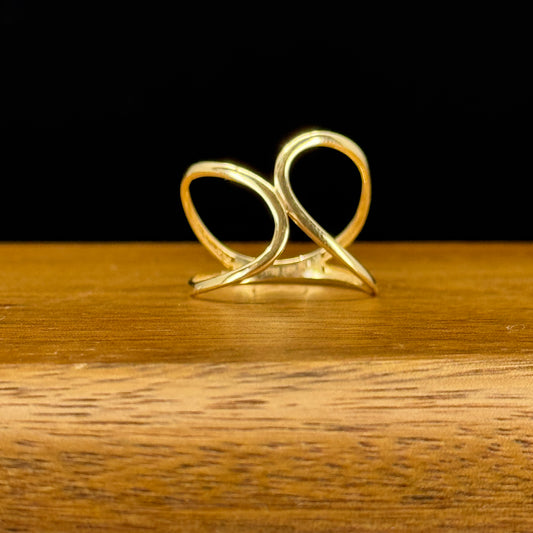Anillo Infinito Doble Oro 18K