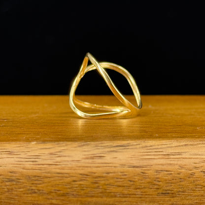 Anillo Infinito Doble Oro 18K