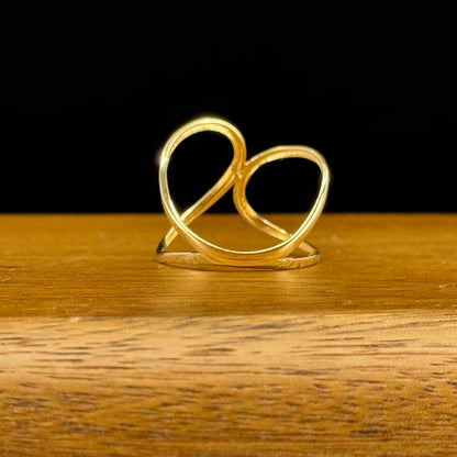 Anillo Infinito Doble Oro 18K