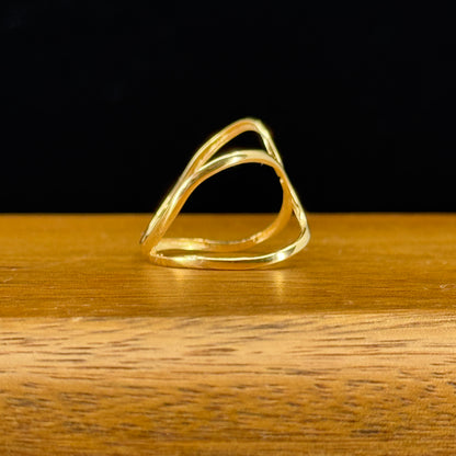 Anillo Infinito Doble Oro 18K