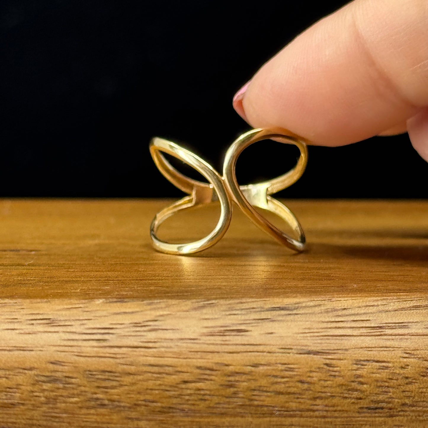 Anillo Infinito Doble Oro 18K
