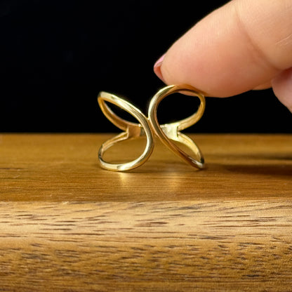 Anillo Infinito Doble Oro 18K