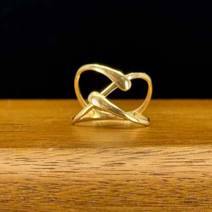 Anillo Corazón Moderno Oro 18K