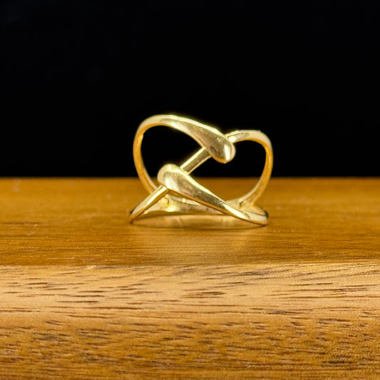 Anillo Corazón Moderno Oro 18K