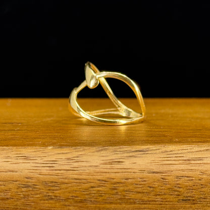 Anillo Corazón Moderno Oro 18K