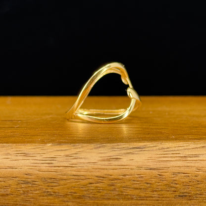 Anillo Corazón Moderno Oro 18K