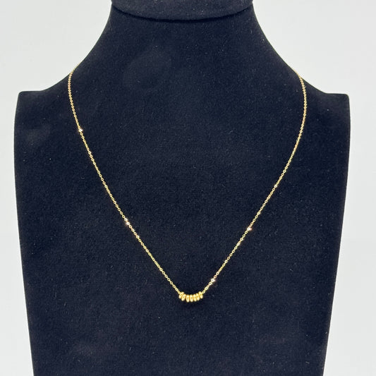 Collar Donas Centrales en Oro 18K