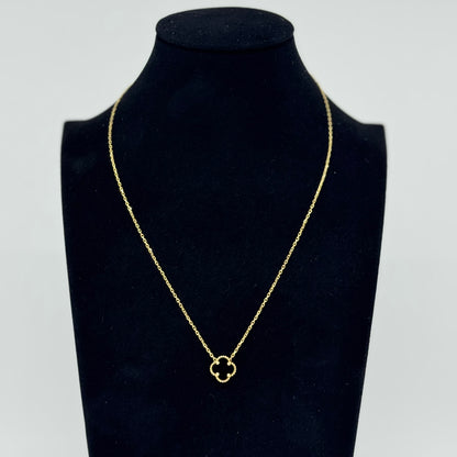 Collar Trébol Noir – Oro 18K