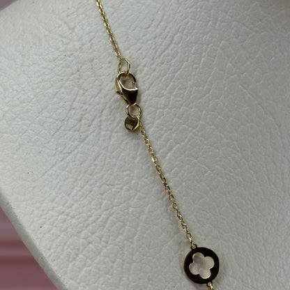 Collar Estrellas & Tréboles – Oro 18K