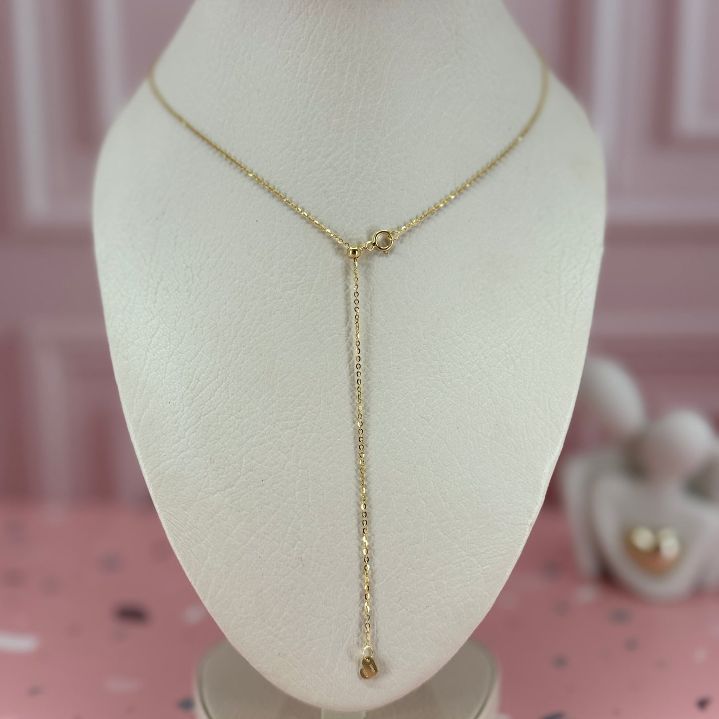 Collar Ajustable Esfera – Oro 18K