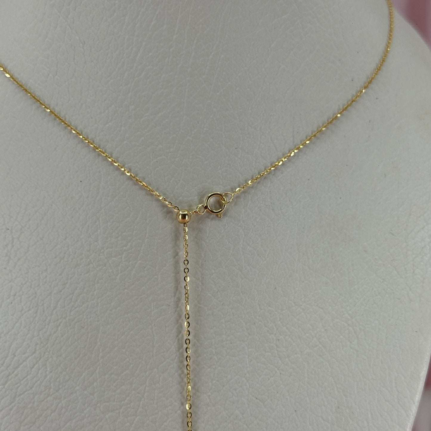 Collar Ajustable Esfera – Oro 18K