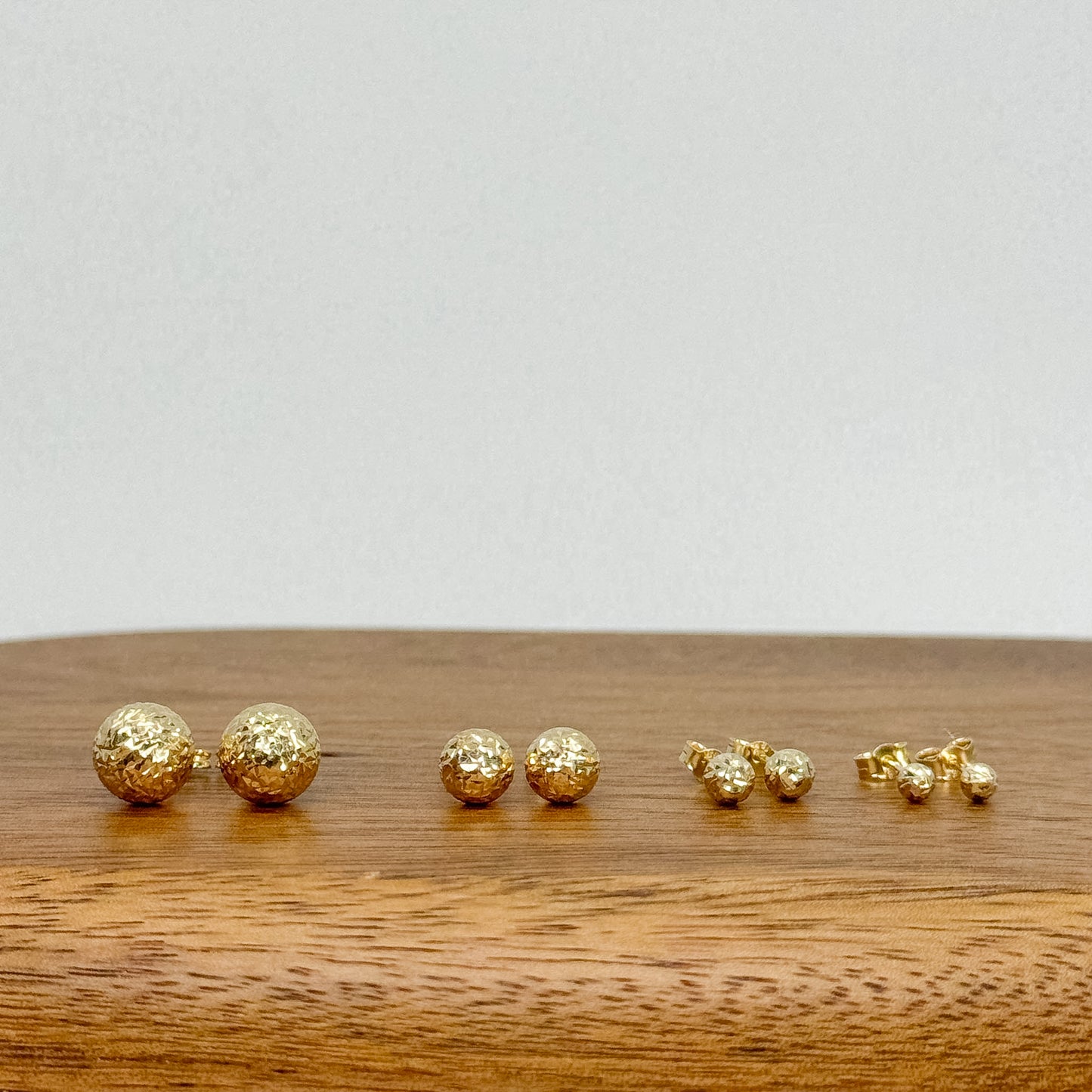 Aretes Esfera Texturizada