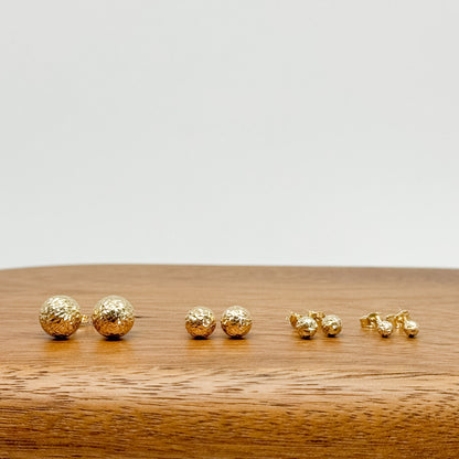 Aretes Esfera Texturizada