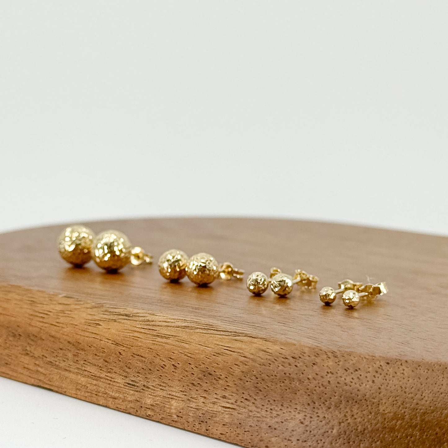 Aretes Esfera Texturizada