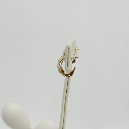 Aretes Clásicos Facetados en Oro 18K