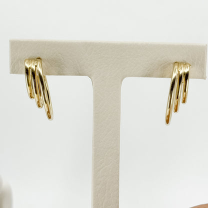 Aretes Argolla Triple Esencia