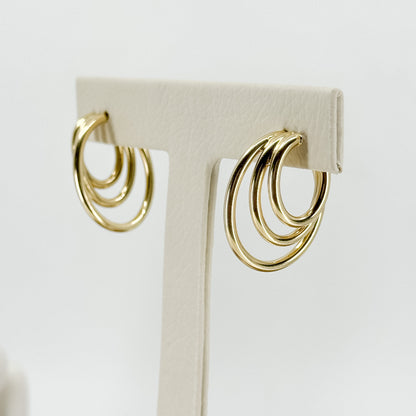 Aretes Argolla Triple Esencia