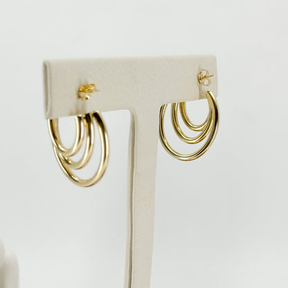 Aretes Argolla Triple Esencia