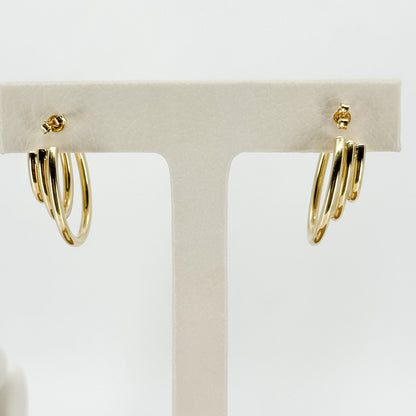 Aretes Argolla Triple Esencia