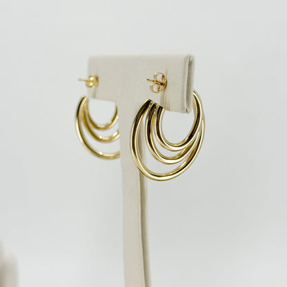 Aretes Argolla Triple Esencia