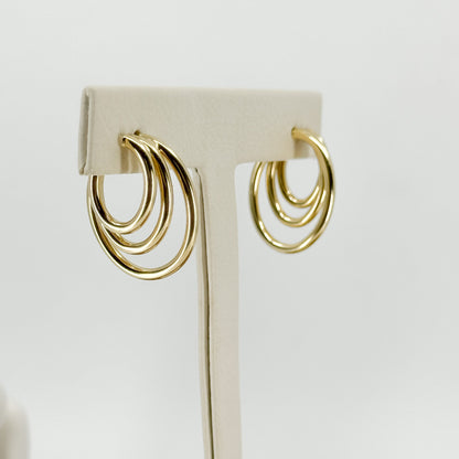 Aretes Argolla Triple Esencia