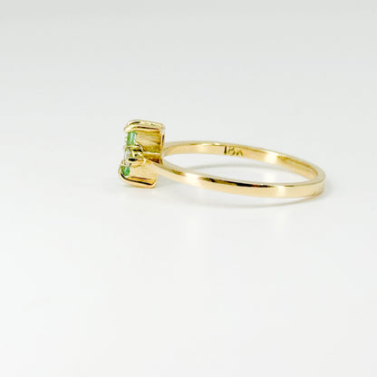 Anillo Esmeralda Lumière – Esmeralda Natural y Diamantes en Oro 18K | Talla 8