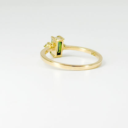 Anillo Esmeralda Lumière – Esmeralda Natural y Diamantes en Oro 18K | Talla 8