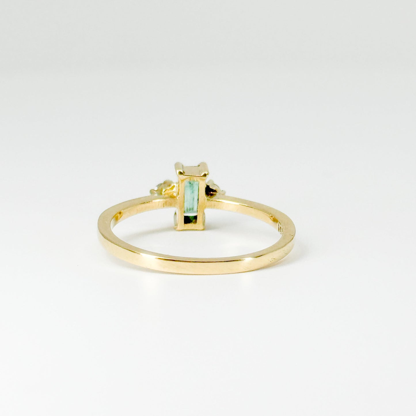Anillo Esmeralda Lumière – Esmeralda Natural y Diamantes en Oro 18K | Talla 8