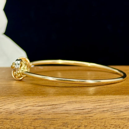 Pulsera Trinity Knot – Nudos Tricolor en Oro 18K