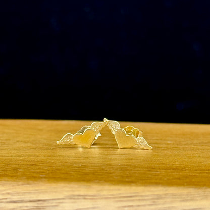 Aretes Corazón Alado