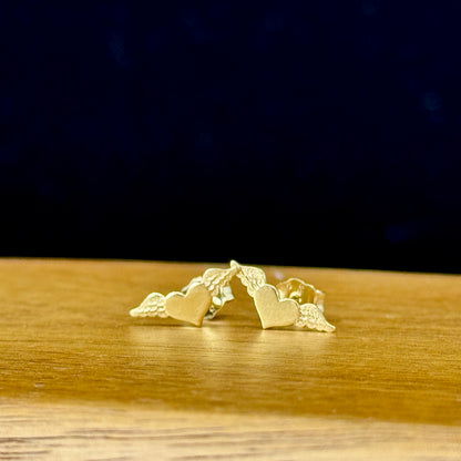 Aretes Corazón Alado